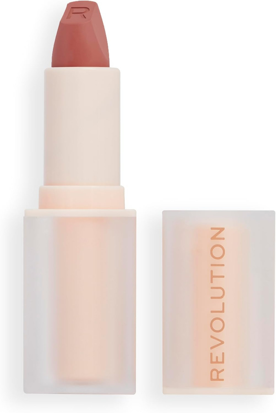 Makeup Revolution Lip Allure Soft Satin Lipstick, Satin-luxe Finish, All-Day Wear, Wifey Dusky Pink