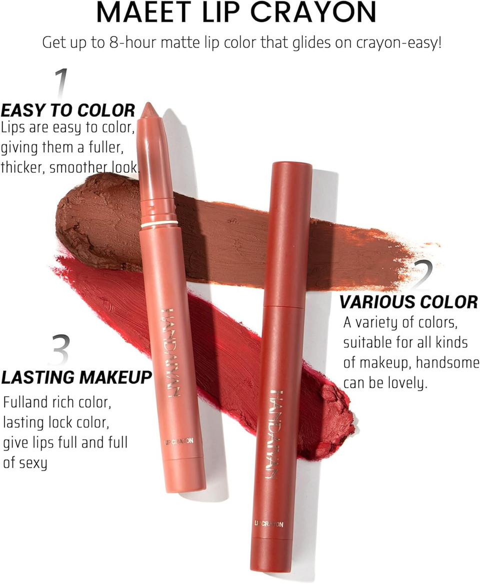 Matte Light Crayon Lipstick with Built-in Sharpener Rotary Cut Dual Purpose Waterproof Non-Drying Fade-Free Lipstick Lip Liner Set Crayon Matte Longwear Lipstick(#10) Matte Light Crayon Lipstick with Built-in Sharpener Rotary Cut Dual Purpose Waterproof Non-Drying Fade-Free Lipstick Lip Liner Set Crayon Matte Longwear Lipstick(#10)