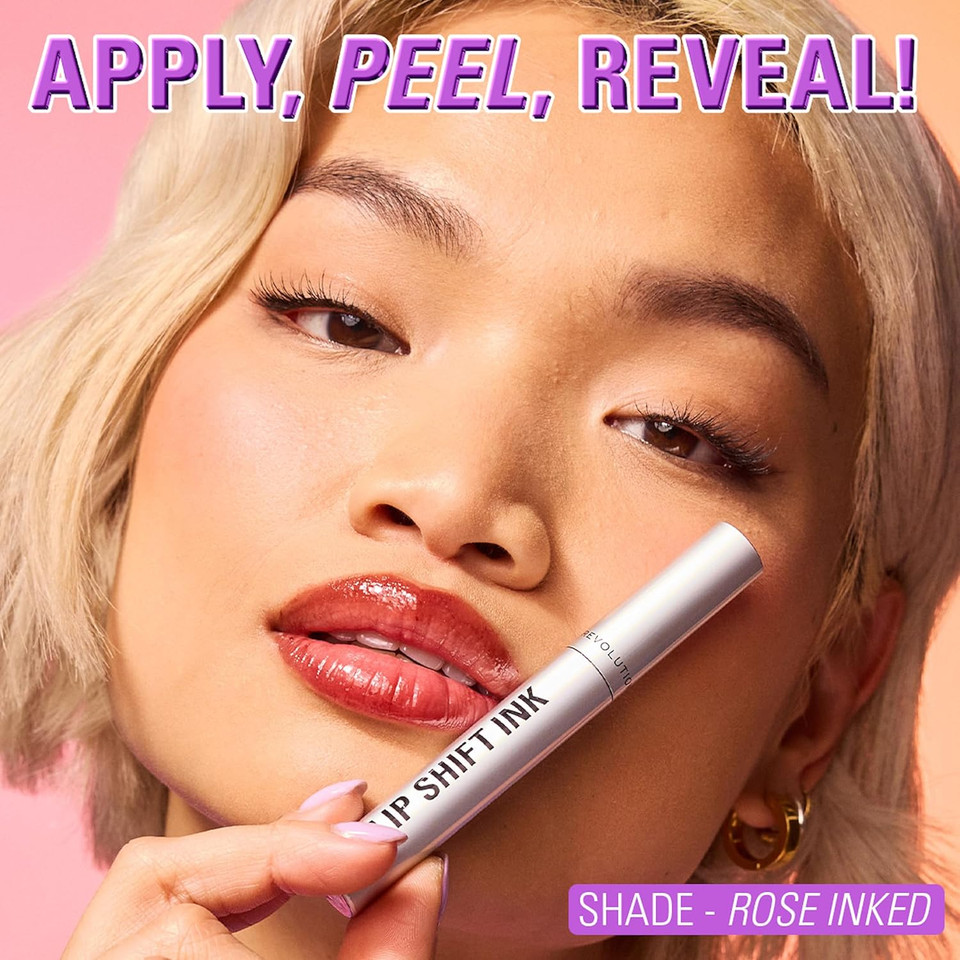 Revolution Lip Shift Ink Peel Off Lip Liner Stain, Long-Lasting, Matte Finish, Vegan & Cruelty-Free, Rose Inked, 1.8ml Revolution Lip Shift Ink Peel Off Lip Liner Stain, Long-Lasting, Matte Finish, Vegan & Cruelty-Free, Rose Inked, 1.8ml