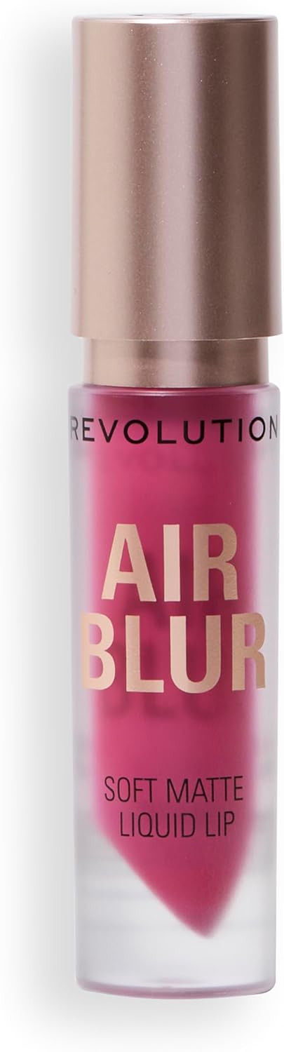 Revolution, Air Blur Matte Liquid Lipstick, Long-Lasting Lip Colour, Face Makeup, Vegan & Cruelty-Free, Sultry Deep Mauve, 3.5ml
