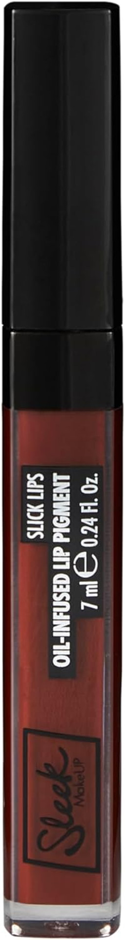 Sleek MakeUP Limited Edition Slick Lip Oil-Infused Lip Pigment, Infused with Coconut Oil, Hydrates Lips, High-Shine Finish, Café Noir, 7 ml Sleek MakeUP Limited Edition Slick Lip Oil-Infused Lip Pigment, Infused with Coconut Oil, Hydrates Lips, High-Shine Finish, Café Noir, 7 ml
