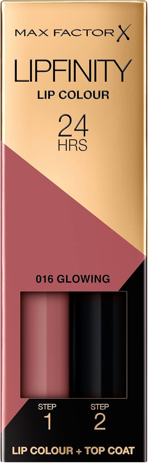 MAX FACTOR - Lipfinity Lip Colour - Lasts up to 24hr - 2in1 Rich Colour, Transfer-proof, Long-lasting, Moisturising Lipstick - 180 Spiritual - 4.2g