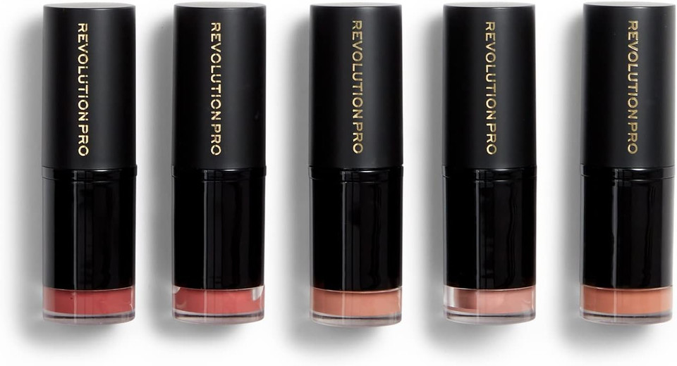 Revolution Pro Lipstick Collection 5pk Blushed Nudes