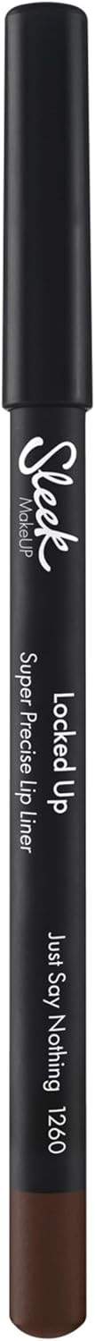 Sleek MakeUP Locked Up Super Precise Lip Liner Just Say Nothing (Dark Brown) 1.79g (Pack of 2)
