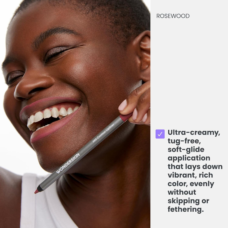 Wonderskin Lip Liner Pencil - 360 Contour Lipliner, Long Lasting, Sharpenable, Waterproof And Transfer-Proof Nude Lip Liner Pencil (Blush)