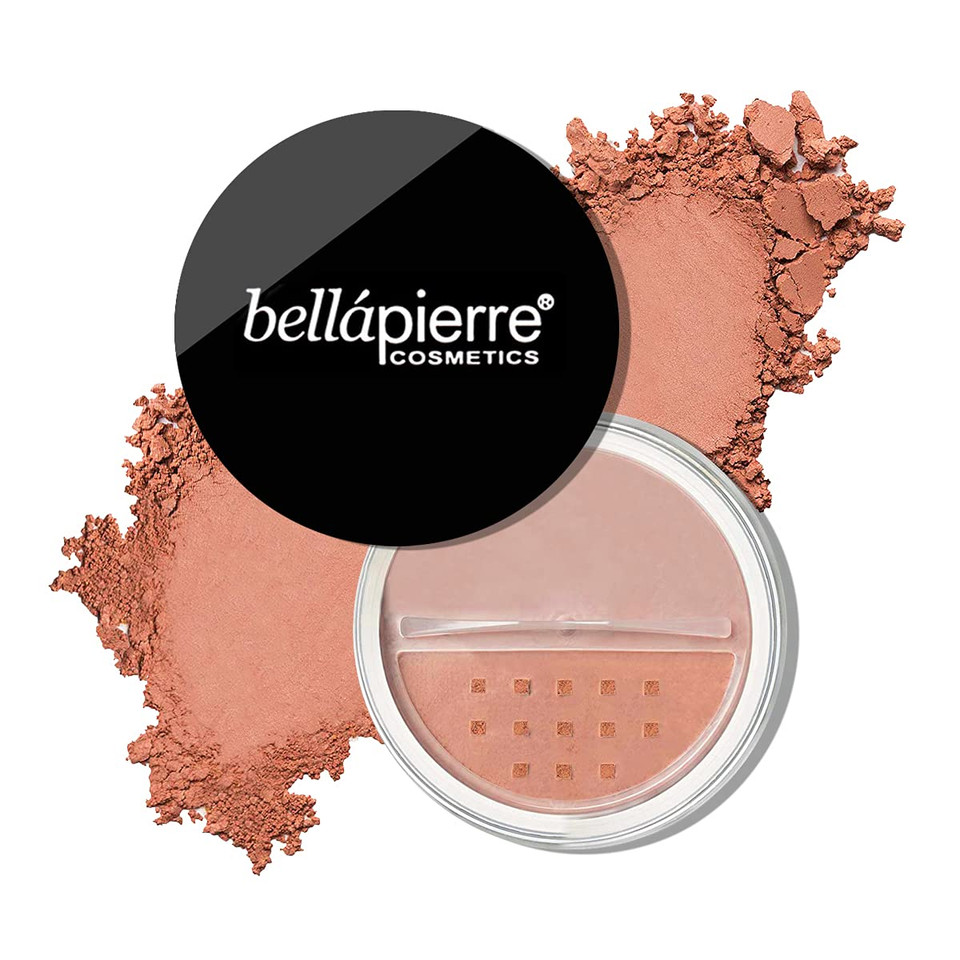 Bellapierre Mineral Blush | Warm Dewy Complexion | Non-Toxic & Paraben Free | Hypoallergenic | Loose Powder - 0.3-Ounce  Amarettoamaretto
