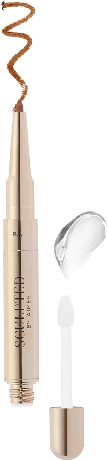 Line & Shine Duo Bay from Sculpted by Aimee - 2-in-1 Long-Lasting Creamy Liner and Clear Gloss with Shea Butter and Raspberry Seed Oil
