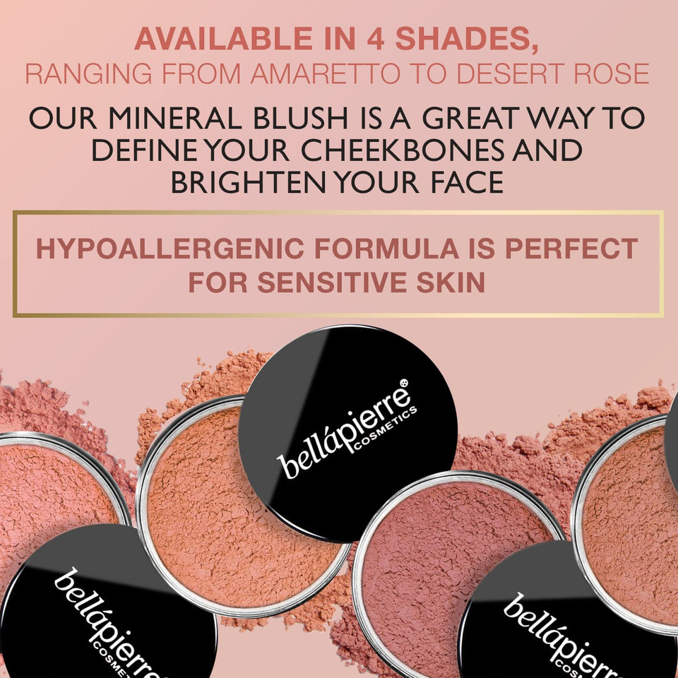 Bellapierre Mineral Blush | Warm Dewy Complexion | Non-Toxic & Paraben Free | Hypoallergenic | Loose Powder - 0.3-Ounce  Suedesuede Bellapierre Mineral Blush | Warm Dewy Complexion | Non-Toxic & Paraben Free | Hypoallergenic | Loose Powder - 0.3-Ounce  Suedesuede