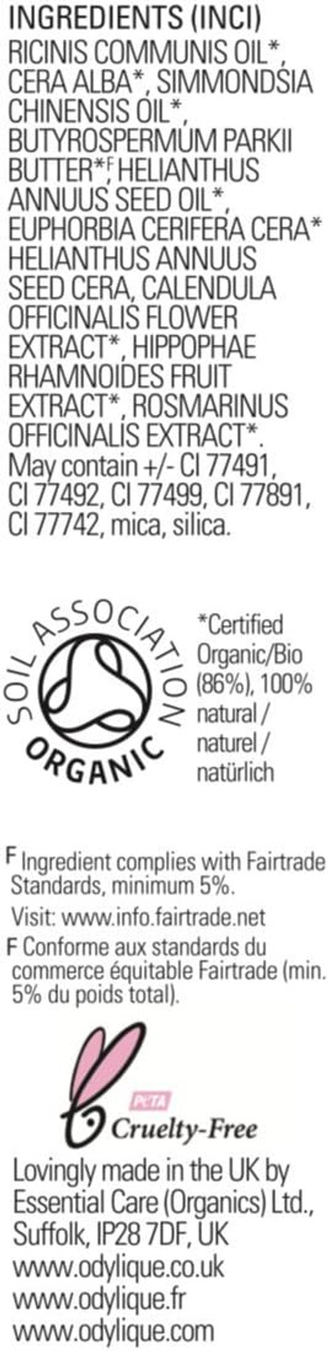 Odylique - Organic Lipstick Dark Red (Fig Fondant) - 100% Natural Ingredients - With Organic Plant Oils  Lipstick For Sensitive Eyes Odylique - Organic Lipstick Dark Red (Fig Fondant) - 100% Natural Ingredients - With Organic Plant Oils  Lipstick For Sensitive Eyes