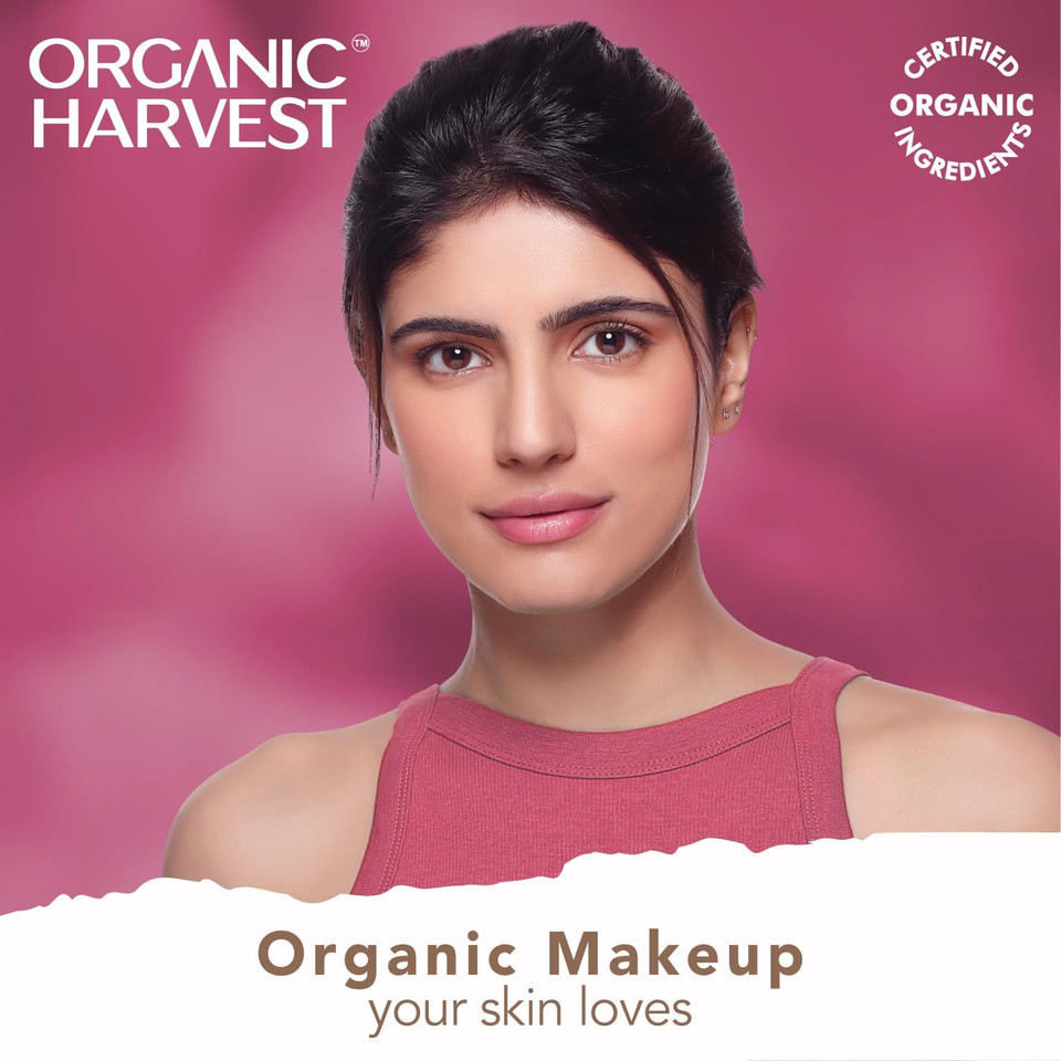 Organic Harvest Moisture Matte Lipstick - Cherry Red | Long-lasting Red, Creamy Matte Lipstick | Hydrating Formula | Certified Organic Makeup | Cruelty-free & Vegan, 4gm