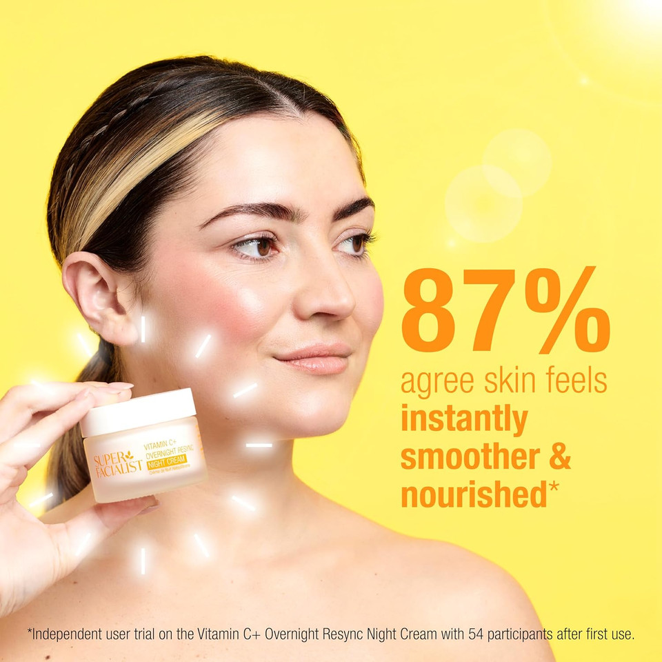 Super Facialist Vitamin C+ Defend Serum  SPF 50+ Broad Spectrum Protection, Antioxidant Face Serum for Radiant, Even Skin Tone & Daily UV Defense, 30ml