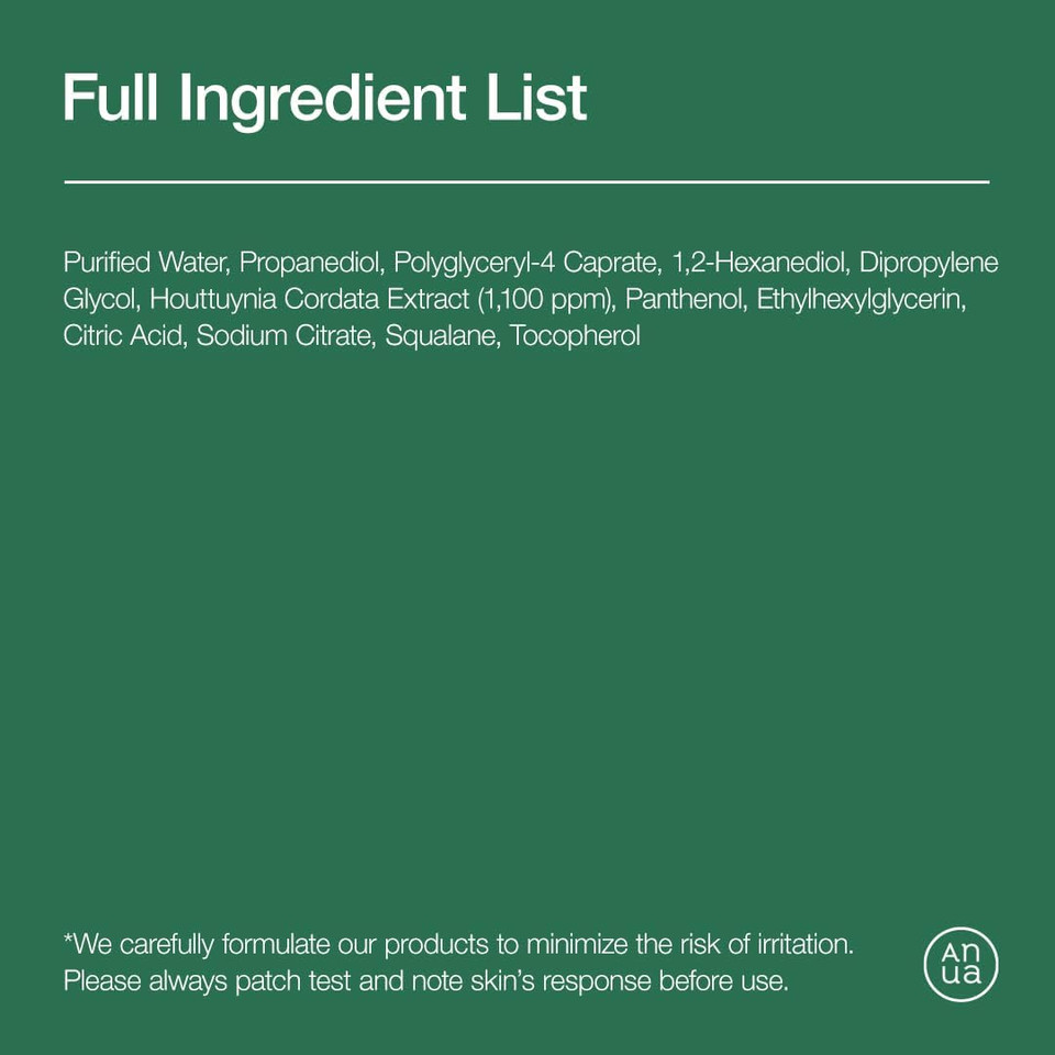 ANUA Heartleaf Low pH Deep Cleansing Water, Micella Water, Panthenol, Squalane, Makeup Remover for Sensitive Skin, Korean Skin Care, 500g/17.63 oz