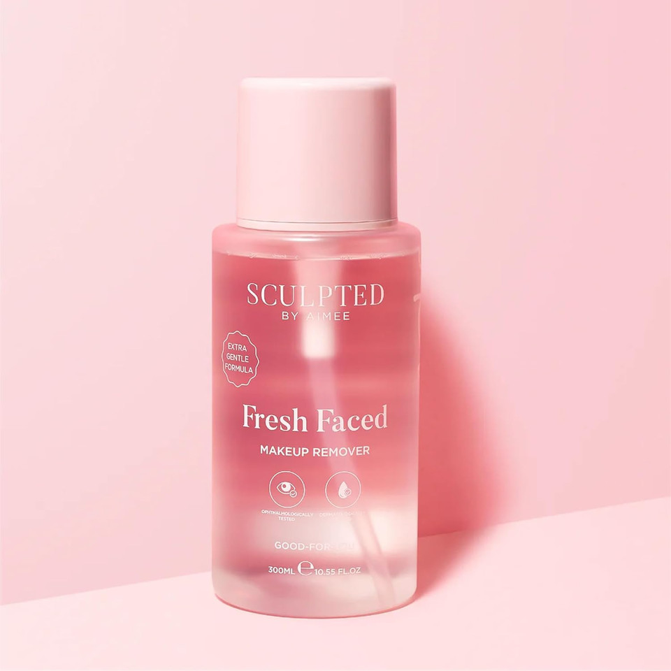 Fresh Faced Maxi Eye Makeup Remover from Sculpted by Aimee 300ml  Dermatologically Tested Eye Make Up Remover and Face Cleanser for Sensitive Skin with Niacinamide, Centella Asiatica, and Vitamin E