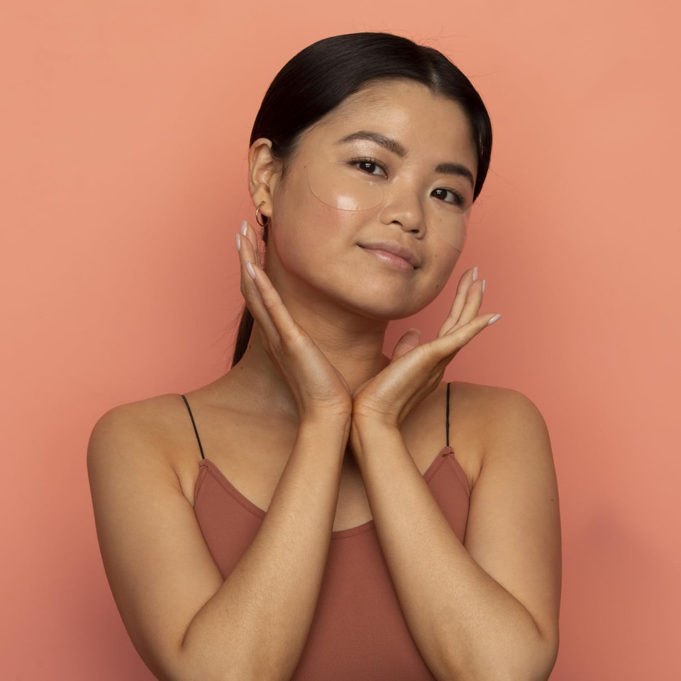 Oh K! Under Eye Mask, For Tired and Puffy Eyes, De-puffing, With Added Ginseng, Vegan and Cruelty Free, 13g (Pack of 2)