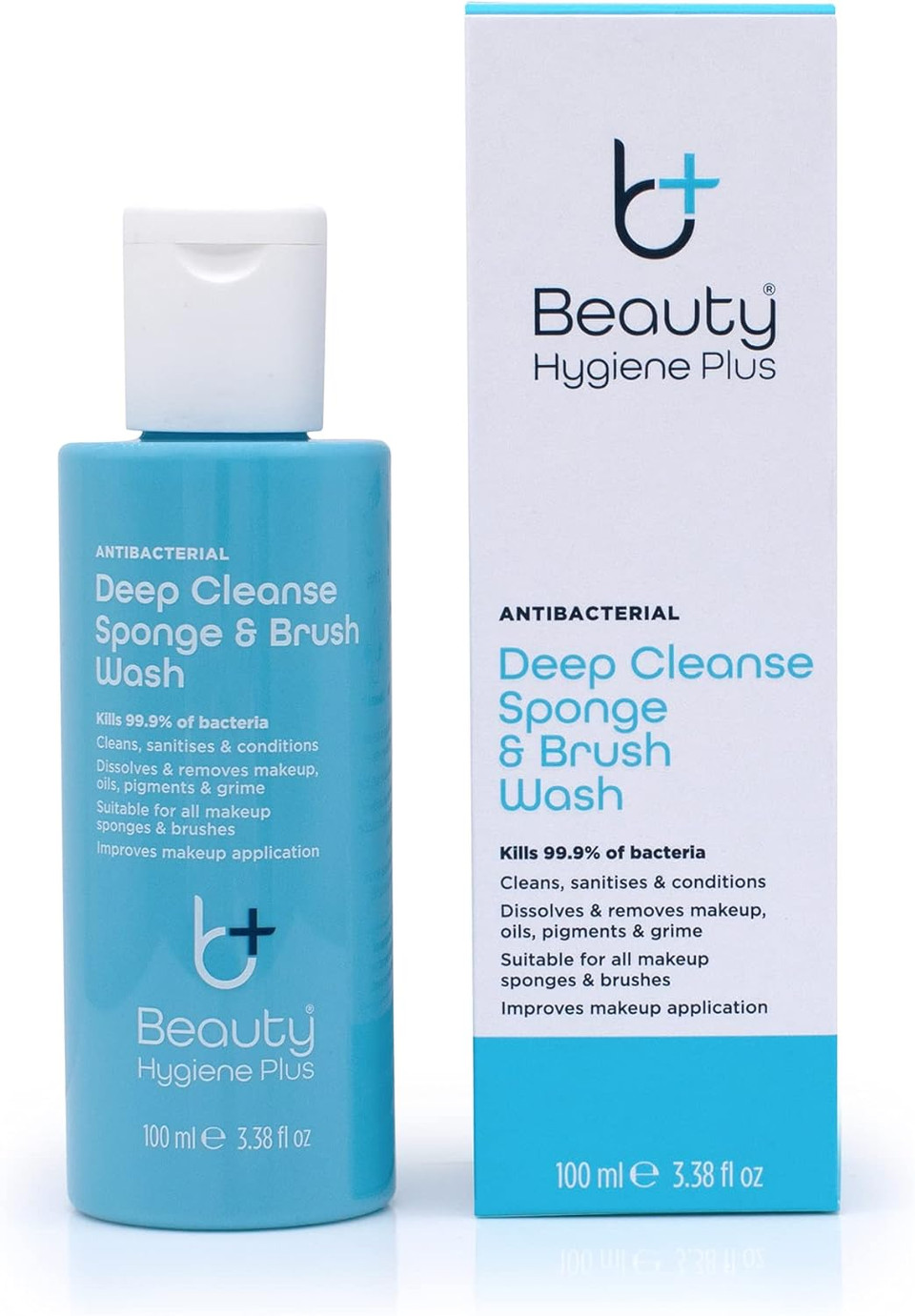 Beauty Hygiene Plus Deep Cleanse makeup Sponge & Brush Wash Conditioning Antibacterial 100ml