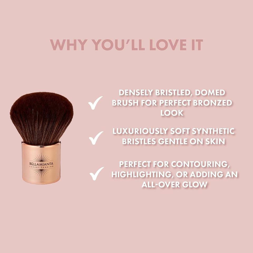 Bellamianta Luxury Kabuki Bronzing Brush