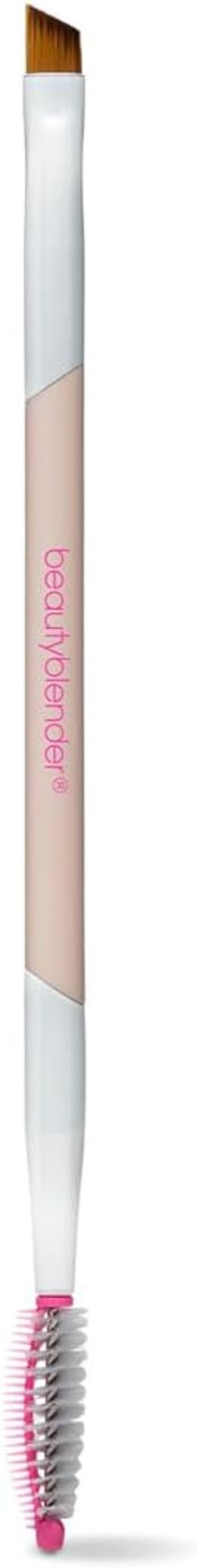 BeautyBlender The Player 3-Way Cruelty-Free Brow Brush, Shape and Define Brows with Set of Angled Eyebrow Brush, Eyebrow Comb, and Spoolie Brush
