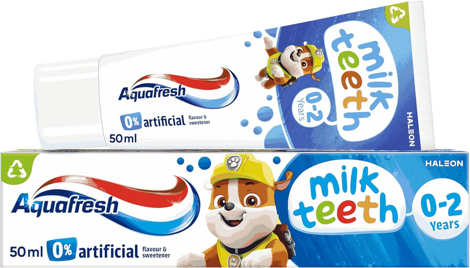 Aquafresh Milk Teeth 0-2 Years Kids Toothpaste, 50ml