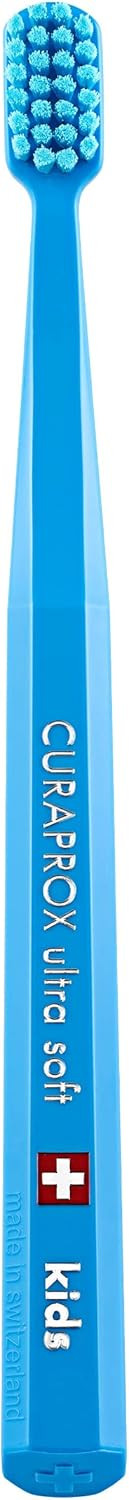 Curaprox CS Kids Manual Toothbrush with Ultra Soft 5500 Bristles and Small Brush Head Blue