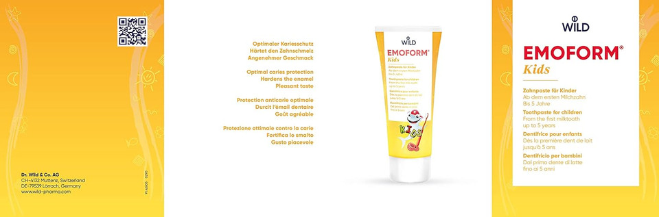Emoform Kids Toothpaste for Children, from The First Milk Tooth to 5 Years