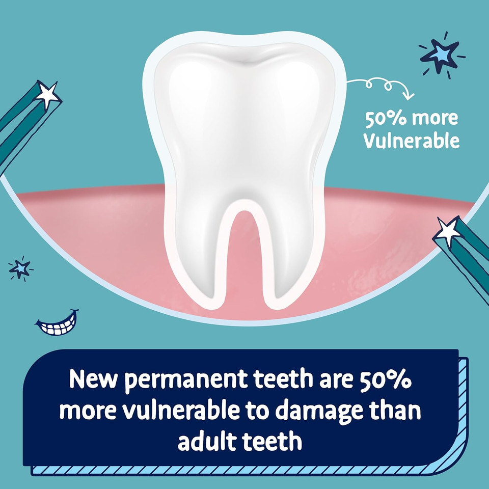 Aquafresh Advance 9-12 Kids Toothpaste for Grown-up Kids, Lasting Protection for New Permanent Teeth, 75ml