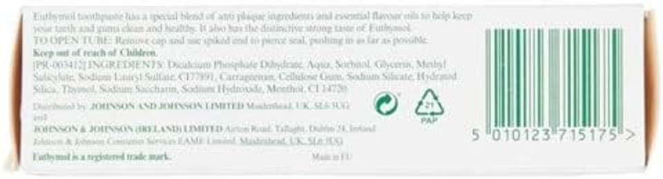Euthymol Original Toothpaste, 75ml