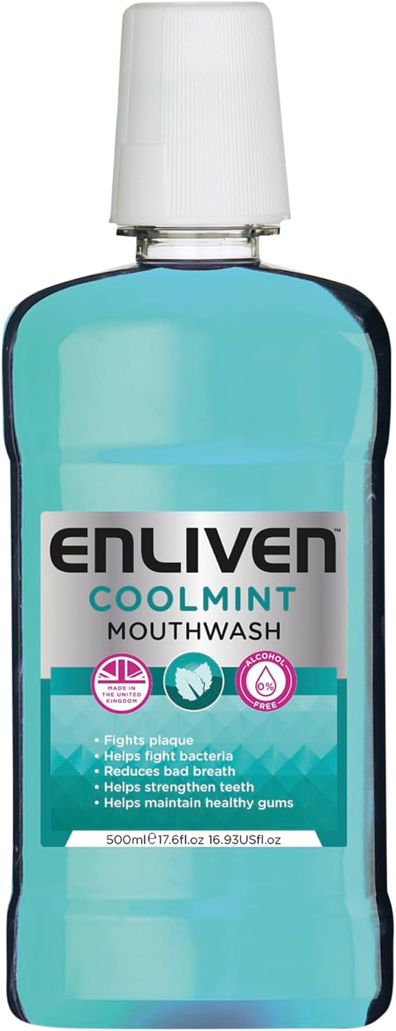 Enliven Cool Mint Mouthwash (Alcohol Free)