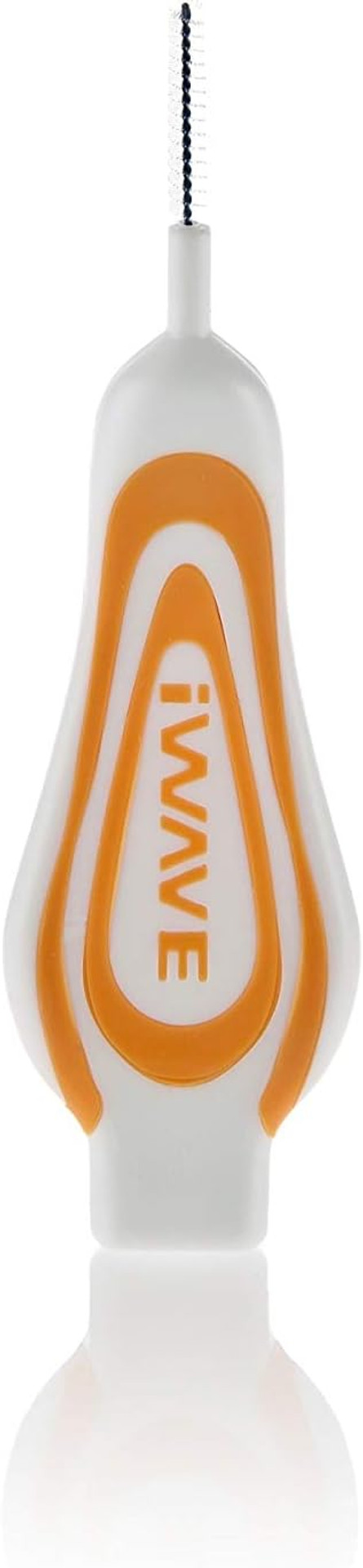 iWave Interdental Brushes Fine Size 0.45 mm Orange Pack of 5  Interdental Cleaning Brushes for Total Teeth Cleaning Plaque Removal Tool