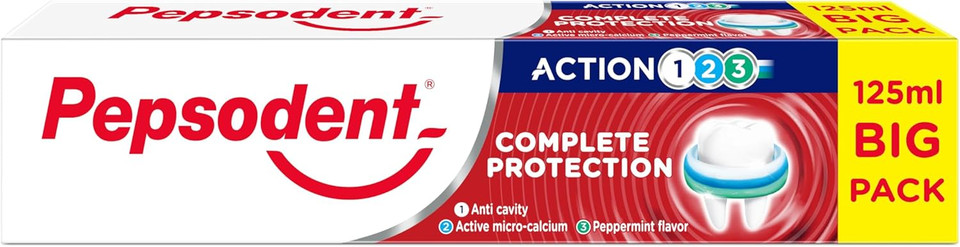 Pepsodent Toothpaste 125 ml Complete Protection | Complete Protection | BIG PACK