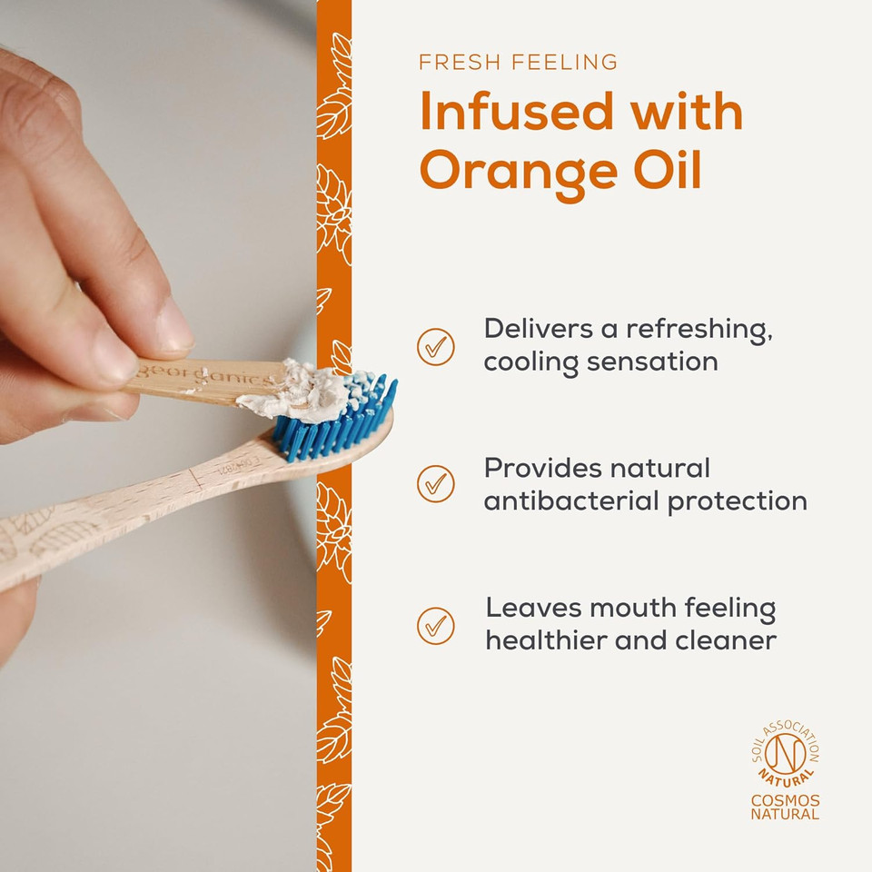 Georganics Mineral Toothpaste - 60ml - Tea Tree Flavour - Fluoride, SLS & Glycerine Free - Non-Foaming Natural Toothpaste with Virgin Coconut Oil - Certified Cosmos Natural, Vegan and Cruelty-Free