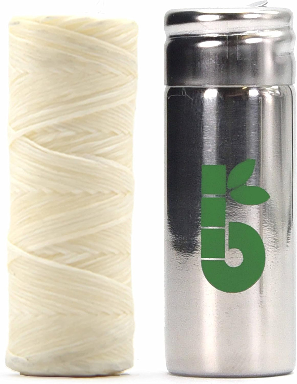 Bambaw Vegan Eco Floss and Stainless Steel Dental Floss Dispenser | Non Plastic Dental Tape | 1x50 Meter Refill Bambaw Vegan Eco Floss and Stainless Steel Dental Floss Dispenser | Non Plastic Dental Tape | 1x50 Meter Refill