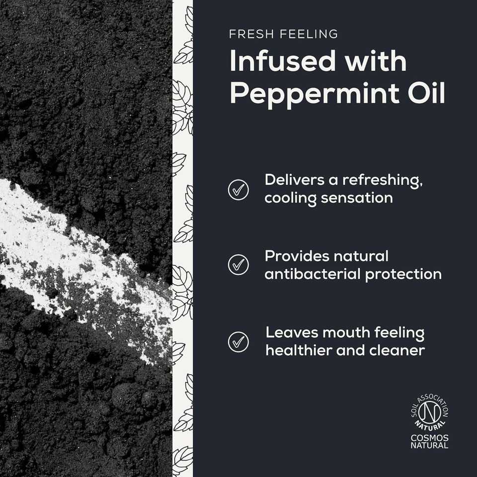 Georganics Mineral Toothpaste Powder - Tea Tree - Stain Removing & Teeth Whitening Powder - 100% Natural - SLS, Glycerine & Fluoride Free - Certified Cosmos Natural, Vegan and Cruelty-Free - 60ml