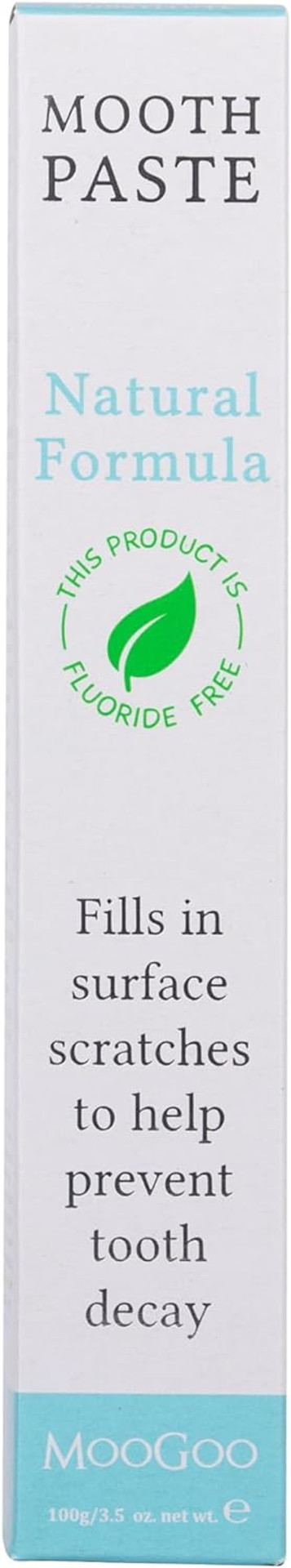 MooGoo Moothpaste - Natural Whitening Toothpaste with Hydroxyapatite for Adults & Kids - Fluoride-Free, Non-Toxic, SLS-Free, Vegan. Remineralises & Removes Plaque