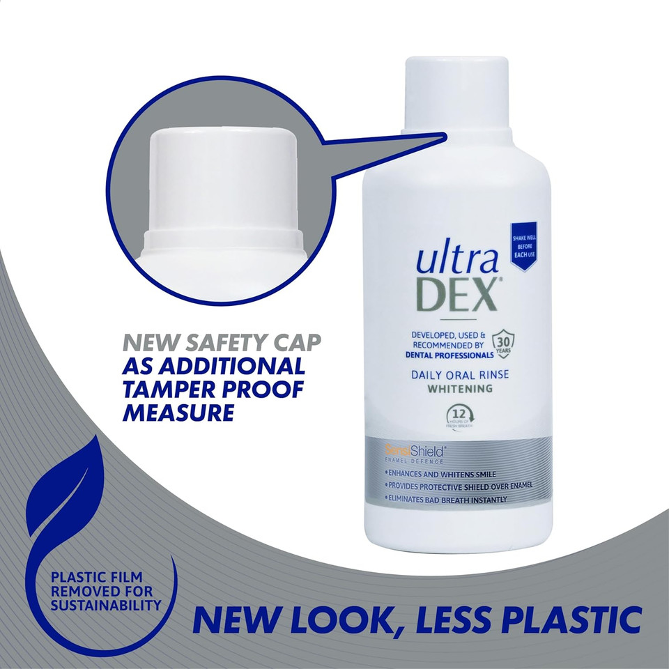 UltraDEX Daily Oral Rinse Whitening, 500 ml