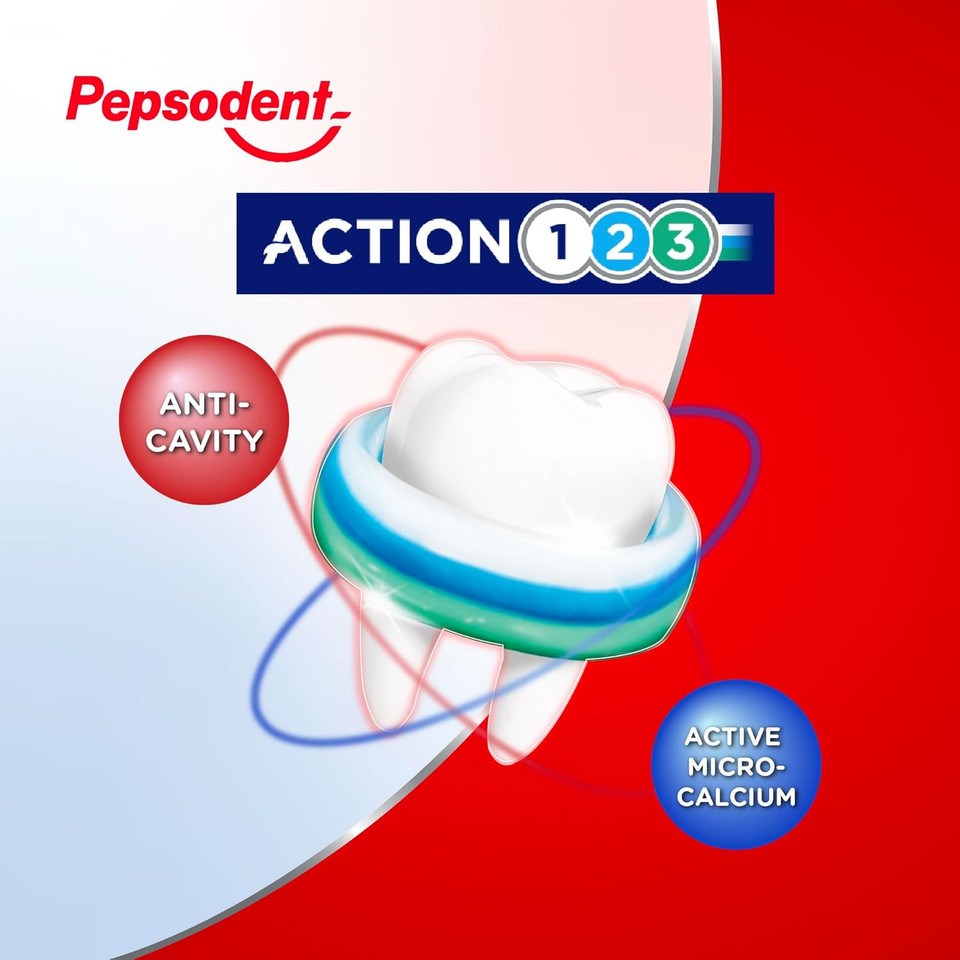 Pepsodent Toothpaste 75 ml Mixed Pack + 3 Toothbrushes (3 x 75 ml Pack)