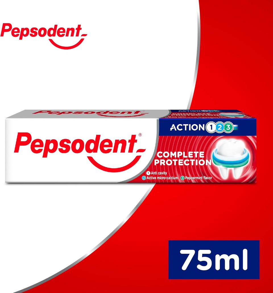 Pepsodent Toothpaste 75 ml Mixed Pack + 3 Toothbrushes (3 x 75 ml Pack)