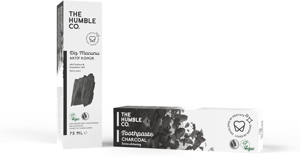 The Humble Co. Natural Fluoride Toothpaste for Kids (1 x75ml) | Strawberry | Eco-Friendly, Vegan for your Everyday Oral Care - Dentist Approved - Prevents Bad Breath, Caries, Plaque