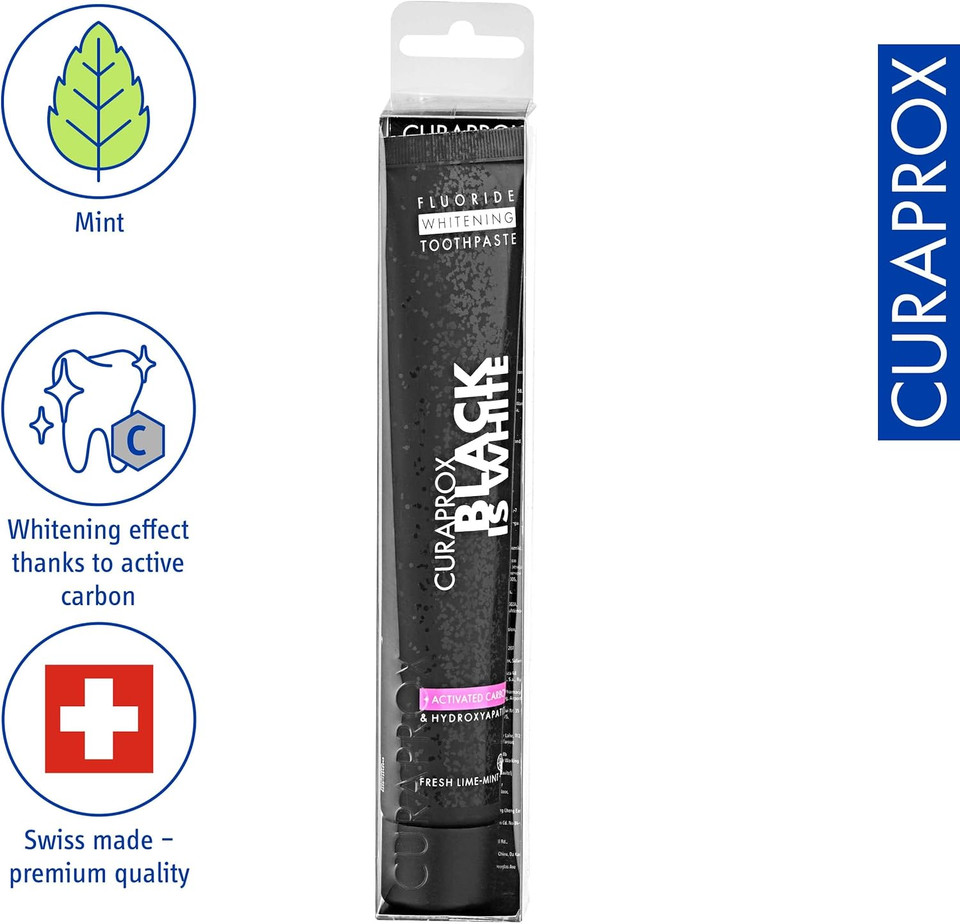 Curaprox Black Is White Charcoal Toothpaste