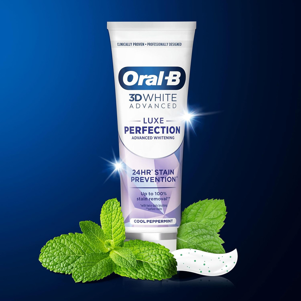 Oral-B 3D White Advanced Luxe Perfection Toothpaste 12 x 75ml Multipack