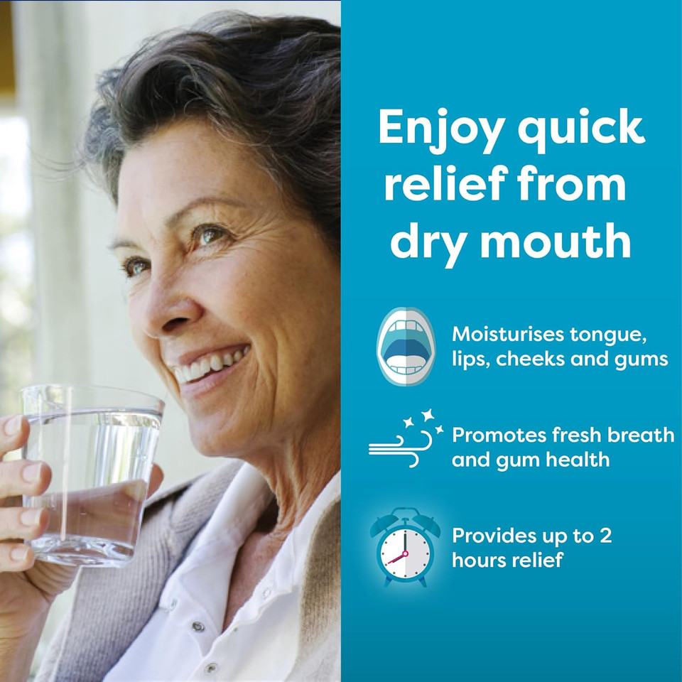 Oralieve Moisturising Dry Mouth Relief Spray (3 x 50ml), Hydrating Relief for Sore, Sensitive Mouths with Xylitol to Protect Teeth - Genuine Oralieve Dry Mouth Spray