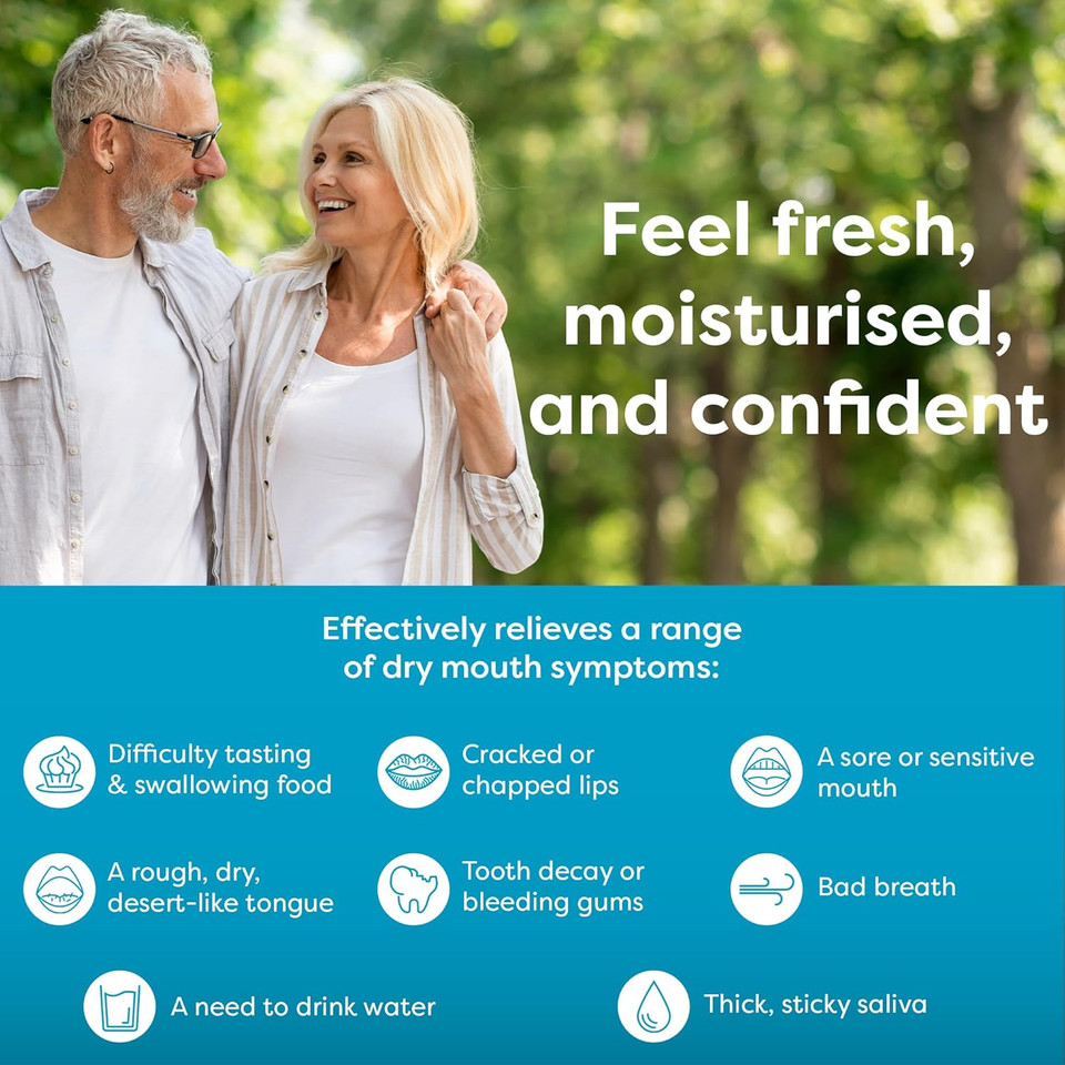 Oralieve Moisturising Dry Mouth Relief Spray (3 x 50ml), Hydrating Relief for Sore, Sensitive Mouths with Xylitol to Protect Teeth - Genuine Oralieve Dry Mouth Spray