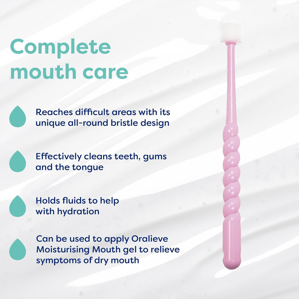 Oralieve Small 360° Tooth and Mouth Brush (Green), Soft Toothbrush for Sore, Sensitive or Dry Mouths, Childrens 360 Toothbrush with Easy Grip Handle - Genuine Oralieve Round Tooth Brush Oralieve Small 360° Tooth and Mouth Brush (Green), Soft Toothbrush for Sore, Sensitive or Dry Mouths, Childrens 360 Toothbrush with Easy Grip Handle - Genuine Oralieve Round Tooth Brush