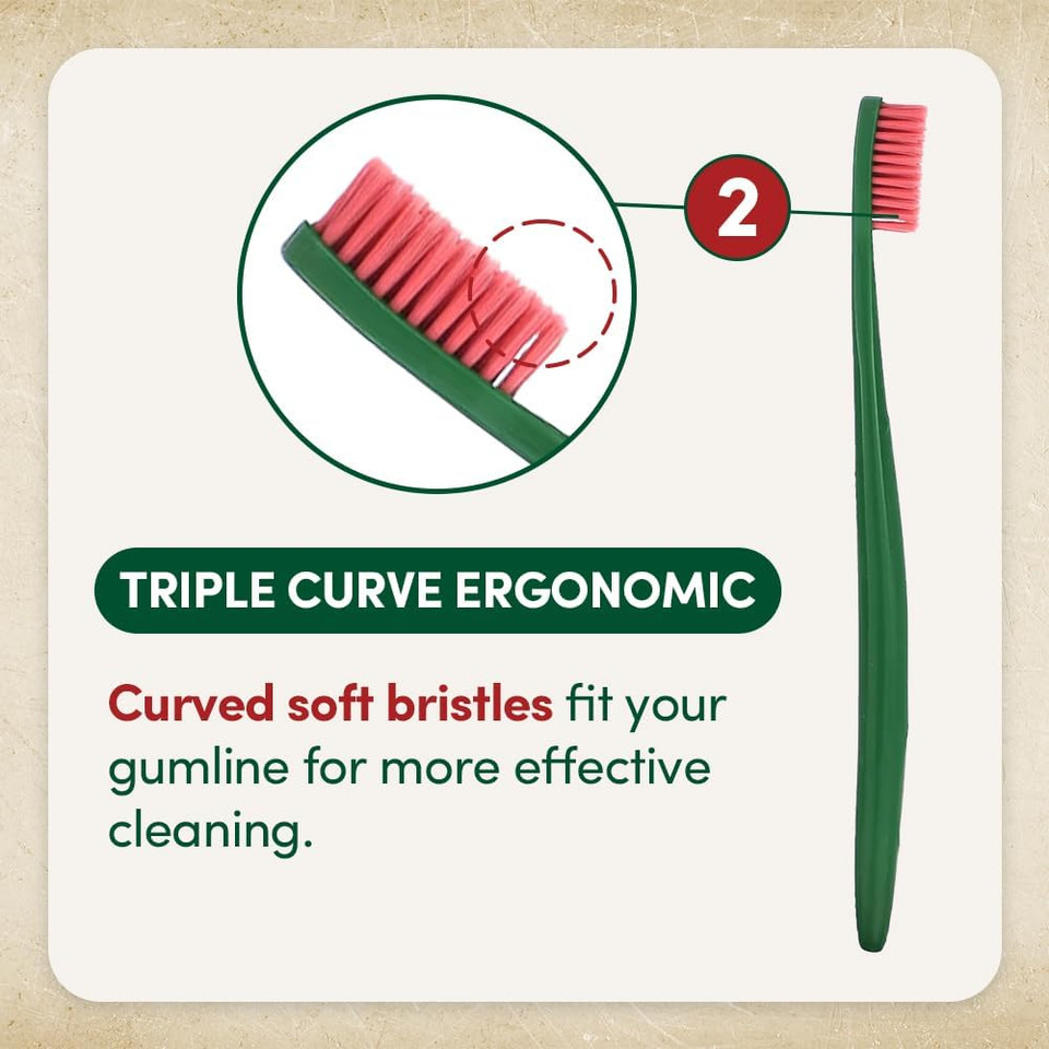 Euthymol Whitening Toothbrush (Pink), Compact Small Full Head, High-Strength Micro Soft bristles, Deep Cleaning, Sensitive Gums Teeth, Daily Oral Enamel Dental Care