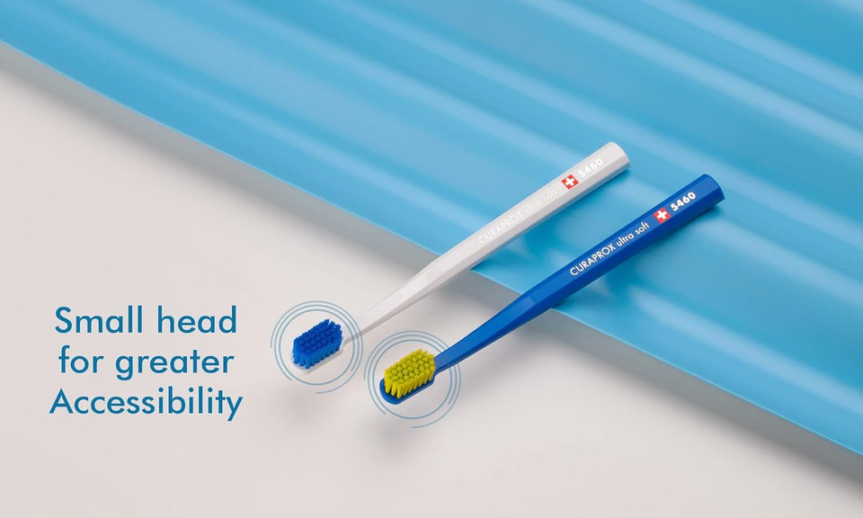 Curaprox Toothbrush CS 5460 Ultra Soft - Manual toothbrush for adults with 5460 CUREN® Filaments - Random color