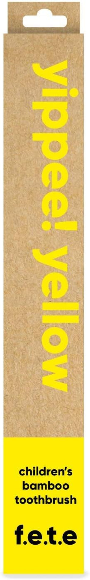 f.e.t.e | Positively Pink Children's Bamboo Toothbrush | Biodegradable & Compostable Handle | Recyclable Soft Bristles | Sustainable | Vegan