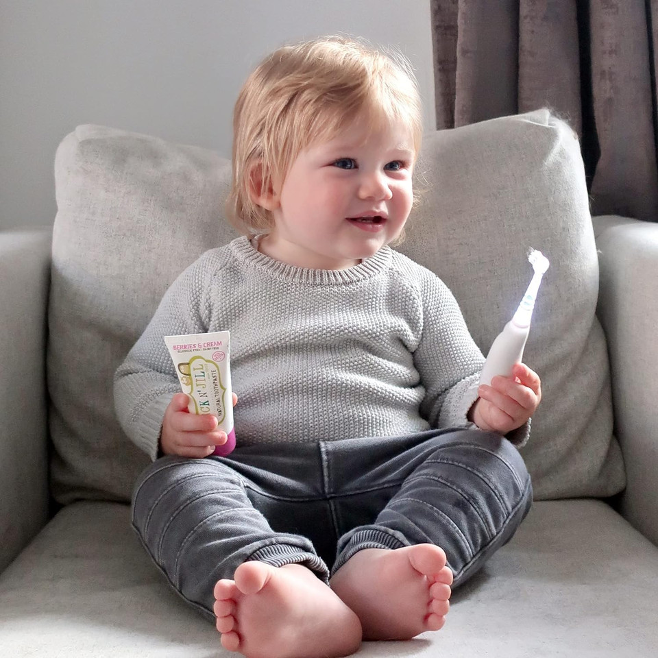 Jack N' Jill Tickle Tooth Sonic Toothbrush Replacement Heads - Extra Soft Bristles for Gentle Cleaning, Easily Attaches to Sonic Electric Toothbrush, Kids Toothbrush Heads, Pack of 2 Jack N' Jill Tickle Tooth Sonic Toothbrush Replacement Heads - Extra Soft Bristles for Gentle Cleaning, Easily Attaches to Sonic Electric Toothbrush, Kids Toothbrush Heads, Pack of 2