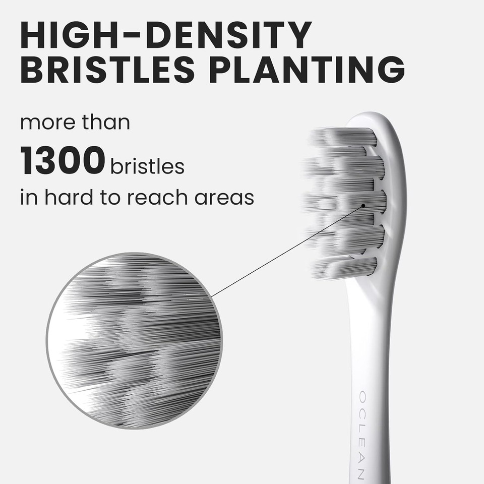 Oclean Replacement Toothbrush Heads, 6 Packs, White, Compatible with All Oclean Electric Toothbrush (Gum Care)
