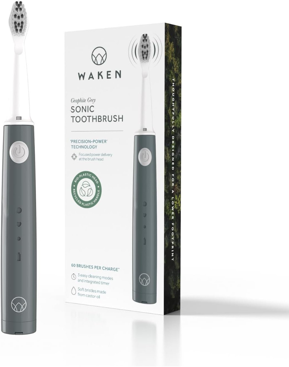 Waken Sonic Electric Toothbrush, Precision-Power Technology for Plaque Removal & Stain-Free Smile, Oral Care for Men & Women in Mint Blue