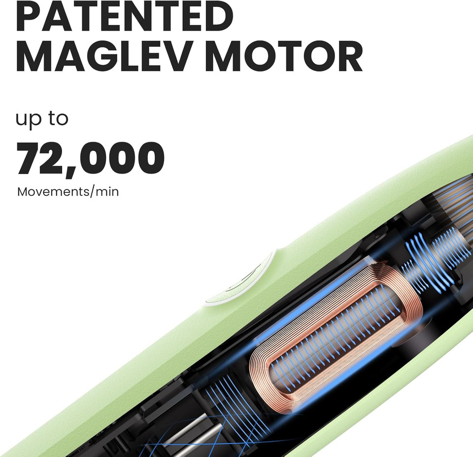 Oclean Sonic Electric Toothbrush,Electric Toothbrushes Adults,Rechargeable Electric Toothbrush with 72000 Movements Deep Clean Mode,Beginner Friendly,2 Minutes Smart Timer-Green