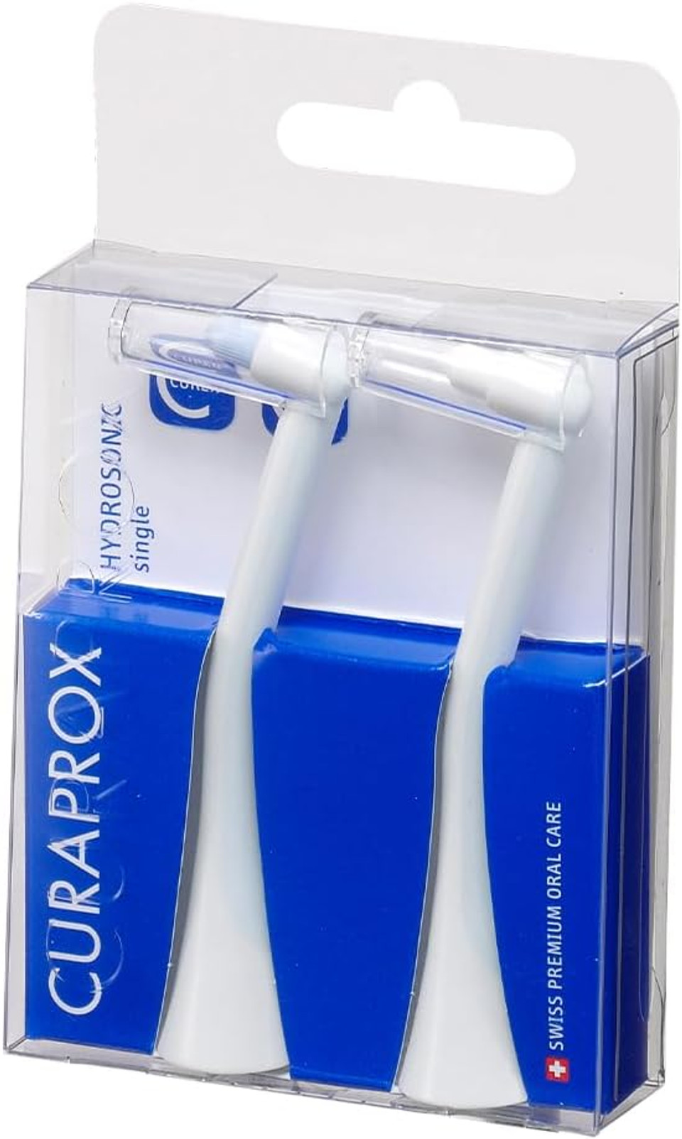 Curaprox Hydrosonic Pro Brush Head Single, 2 Pieces - Curaprox Electric Toothbrush Heads/Replacement Toothbrush Heads - 2 Pack
